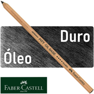 Lápiz Óleo Pastel para Artistas, Faber-Castell Pitt Oil Base - 199 - Negro, Hard (Duro)