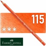 Lápiz de Color para Artistas Faber-Castell Polychromos - 115 - Naranja de Cadmio Oscuro