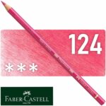 Lápiz de Color para Artistas Faber-Castell Polychromos - 124 - Carmín Rosa Natural