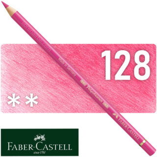 Lápiz de Color para Artistas Faber-Castell Polychromos - 128 - Rosa Púrpura Claro