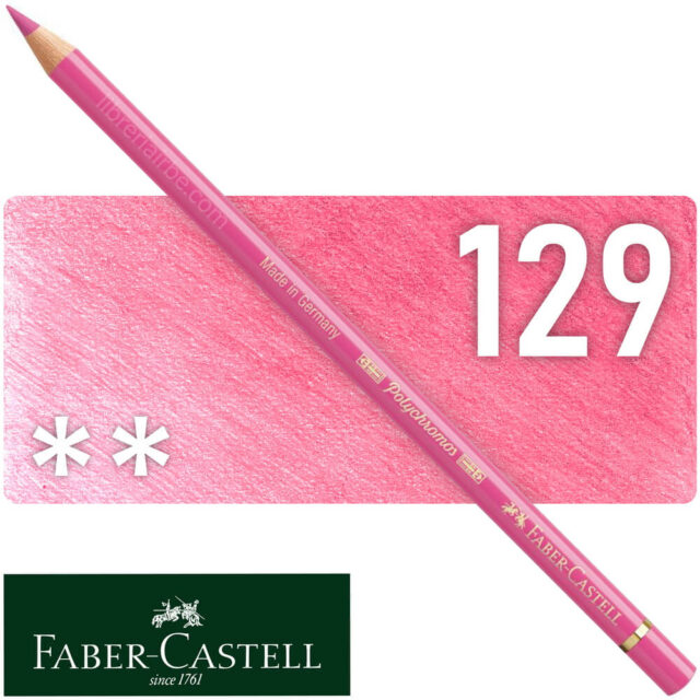 Color Rosa Lapiz Lápiz de Color para Artistas Faber-Castell Polychromos - 129 - Granza ...