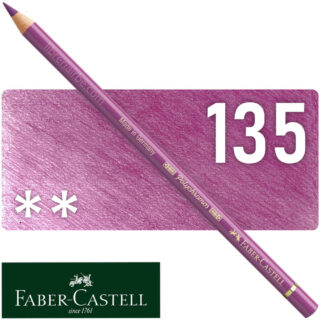 Lápiz de Color para Artistas Faber-Castell Polychromos - 135 - Rojo Violeta Claro