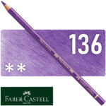 Lápiz de Color para Artistas Faber-Castell Polychromos - 136 - Violeta Púrpura