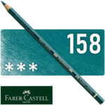 Lápiz de Color para Artistas Faber-Castell Polychromos - 158 - Verde de Cobalto Oscuro