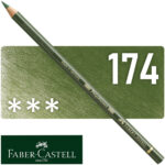 Lápiz de Color para Artistas Faber-Castell Polychromos - 174 - Verde Óxido de Cromo Opaco