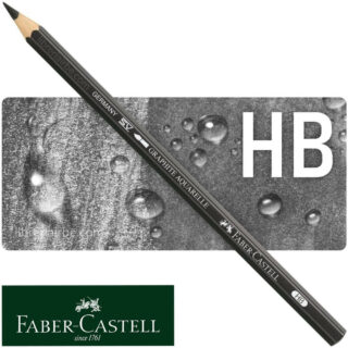 Lápiz de Grafito Acuarelable para Dibujo, Faber-Castell Graphite Aquarelle - HB