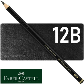 Lápiz de Grafito Mate para Dibujo, Faber-Castell Pitt Graphite Matt - 12B