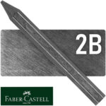 Lápiz de Grafito Puro para Dibujo, Faber-Castell Pitt Graphite Crayon - 2B