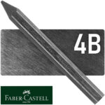 Lápiz de Grafito Puro para Dibujo, Faber-Castell Pitt Graphite Crayon - 4B
