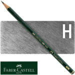 Lápiz de Grafito para Dibujo, Castell 9000, Faber-Castell - H