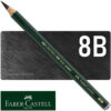 Lápiz de Grafito para Dibujo, Castell 9000, Faber-Castell, JUMBO - 8B