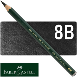 Lápiz de Grafito para Dibujo, Castell 9000, Faber-Castell, JUMBO - 8B