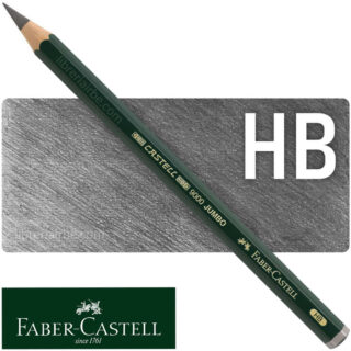 Lápiz de Grafito para Dibujo, Castell 9000, Faber-Castell, JUMBO - HB