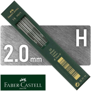 Minas de Grafito para Portaminas de 2.0 mm, Faber-Castell TK 9071, Estuche de 10 Piezas - H