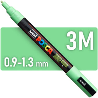 Marcador Multisuperficie uni-POSCA PC-3M, Punta Fina (0.9 – 1.3 mm) - Verde Claro