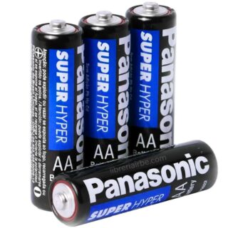 Pilas Panasonic Super Hyper AA, Paquete de 4 Piezas