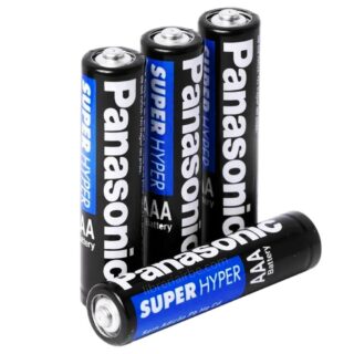 Pilas Panasonic Super Hyper AAA, Paquete de 4 Piezas