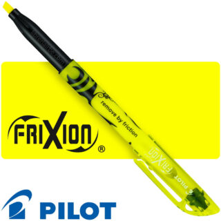 Resaltador Borrable PILOT FriXion Light, Punta Biselada - Amarillo Neón