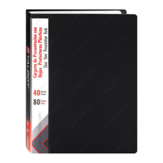 Archivador, Carpeta con Fundas Plásticas, Folder Portaprecio, Tamaño Carta, TALBOT, con 40 Bolsillo