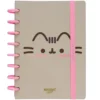 Cuaderno Inteligente, Tamaño A5, Sistema de Discos, Mooving Loop, Pusheen, con 80 Hojas Rayadas de 90 g/m²