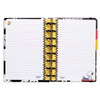 Cuaderno Inteligente Tamano A5 Sistema de Discos Mooving Loop Snoopy 2025 Hojas Librería IRBE Cochabamba Bolivia