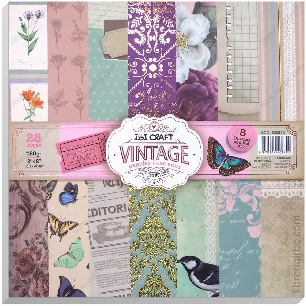 Clairefontaine 95548C - Blocco Da 20 Fogli A Motivi Natale Cosy Formato A4 ( 21x29,7cm) 160g/m² + 2 Fogli Di Etichette Da Ritagliare + Idée Créative - Carta Scrapbooking Hobby Creativi