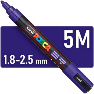 Marcador uni-POSCA PC-5M, Punta Media (1.8-2.5 mm) - Azul de Prusia