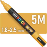 Marcador uni-POSCA PC-5M, Punta Media (1.8-2.5 mm) - Ocre