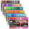 Marcadores Doble Punta (Pincel y Micropunta), Dual Tip Brush Pens, Mezclables, Paquete 132 Colores