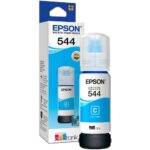 Tinta Original para Impresora EPSON 544 ecotank, Botella de 65 ml - Cian