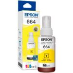 Tinta Original para Impresora EPSON 664 ecotank, Botella de 70 ml - Amarillo