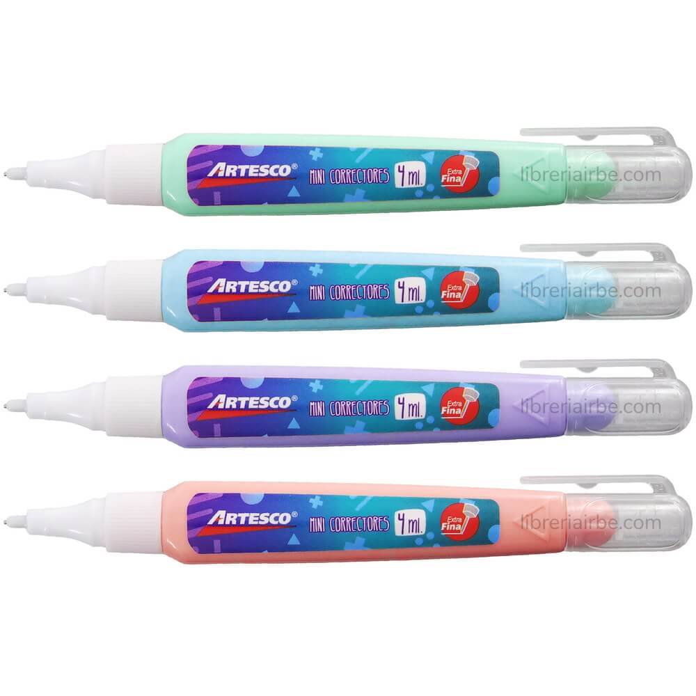 Corrector Líquido Tipo Lápiz, Mini, en Forma de Bolígrafo, 4 ml, Artesco 2024