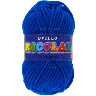 Lana Escolar, Gruesa, Ovillo de 35 gramos - Azul