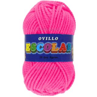 Lana Escolar, Gruesa, Ovillo de 35 gramos - Fucsia
