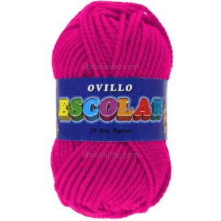 Lana Escolar, Gruesa, Ovillo de 35 gramos - Magenta