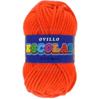 Lana Escolar, Gruesa, Ovillo de 35 gramos - Naranja