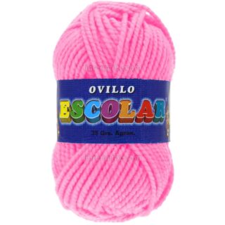 Lana Escolar, Gruesa, Ovillo de 35 gramos - Rosa