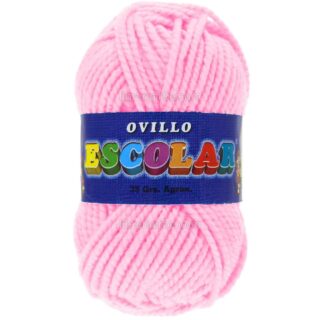 Lana Escolar, Gruesa, Ovillo de 35 gramos - Rosa Pastel