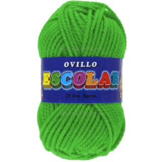 Lana Escolar, Gruesa, Ovillo de 35 gramos - Verde Manzana