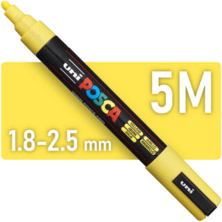 Marcador uni-POSCA PC-5M, Punta Media (1.8-2.5 mm) - Amarillo