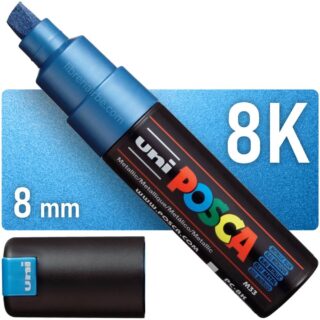 Marcador uni-POSCA PC-5M, Punta Media (1.8-2.5 mm) - Azul Metálico