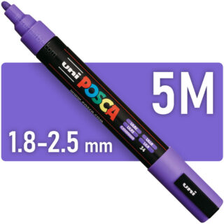 Marcador uni-POSCA PC-5M, Punta Media (1.8-2.5 mm) - Lila