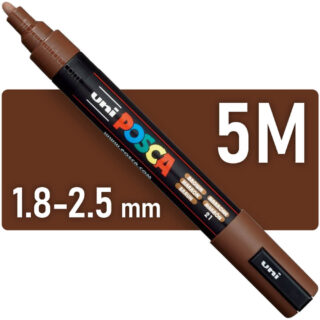 Marcador uni-POSCA PC-5M, Punta Media (1.8-2.5 mm) - Marrón