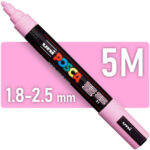 Marcador uni-POSCA PC-5M, Punta Media (1.8-2.5 mm) - Rosa Claro