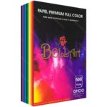 Papel Bond Multicolor, Tamaño Oficio, 75 - 80 g/m², Bellart, Paquete de 500 Hojas en 10 Colores Surtidos