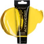 Pintura Acrílica KEYROAD Acrylic Paint, Premium Colour, Tubo de 75 ml - Amarillo