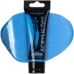 Pintura Acrílica KEYROAD Acrylic Paint, Premium Colour, Tubo de 75 ml - Azul Metálico