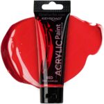 Pintura Acrílica KEYROAD Acrylic Paint, Premium Colour, Tubo de 75 ml - Rojo