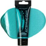 Pintura Acrílica KEYROAD Acrylic Paint, Premium Colour, Tubo de 75 ml - Verde Metálico