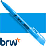 Resaltador, Punta Biselada, Fluorescente, BRW - Celeste